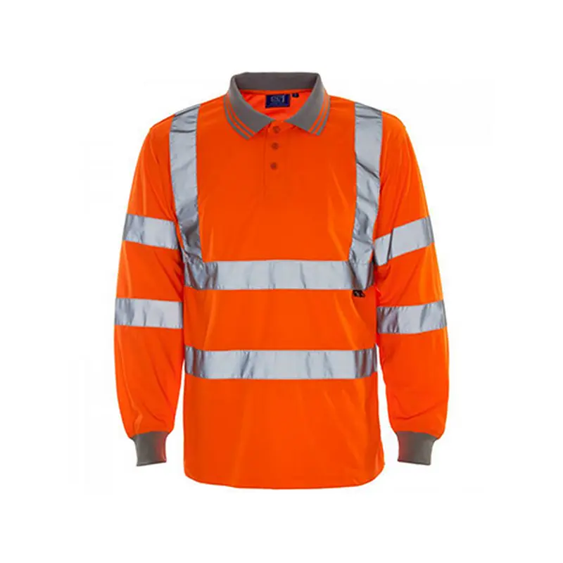 Hi-Vis Long Sleeve Polo Shirt